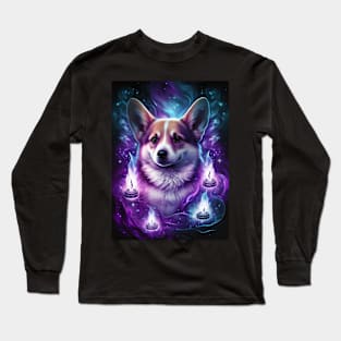 Glowing Corgi Long Sleeve T-Shirt